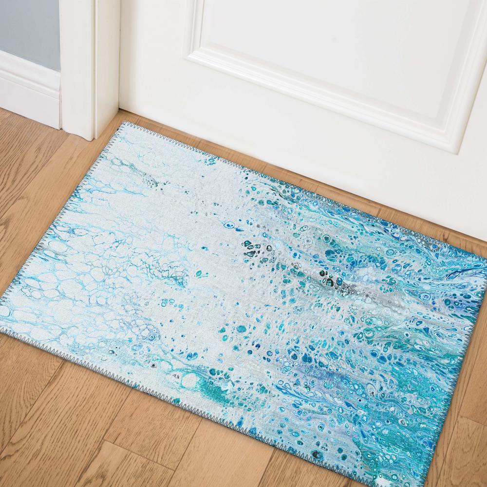 Karina Shoreline Modern Abstract 1'8" x 2'6" Accent Rug Shoreline AKC48. The main picture.