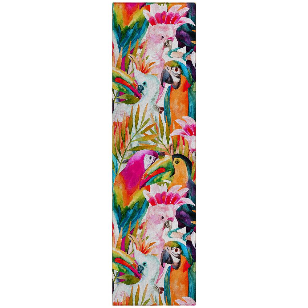 Indoor/Outdoor Tropics TC5 Confetti Washable 2'3" x 7'6" Runner Rug. The main picture.