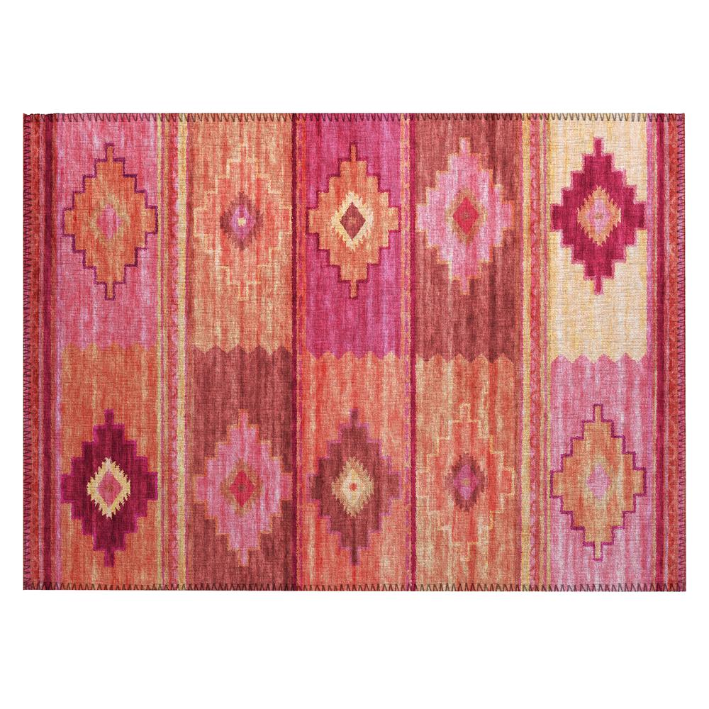Indoor/Outdoor Sonora ASO31 Pink Washable 1'8" x 2'6" Rug. Picture 1