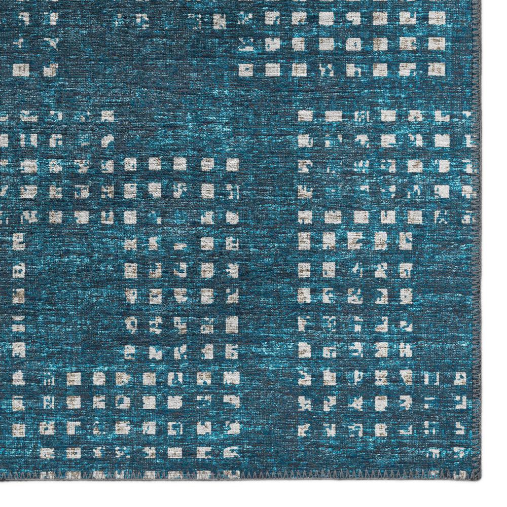 Eleanor Blue Contemporary Geometric 1'8" x 2'6" Accent Rug Blue AER31. Picture 2
