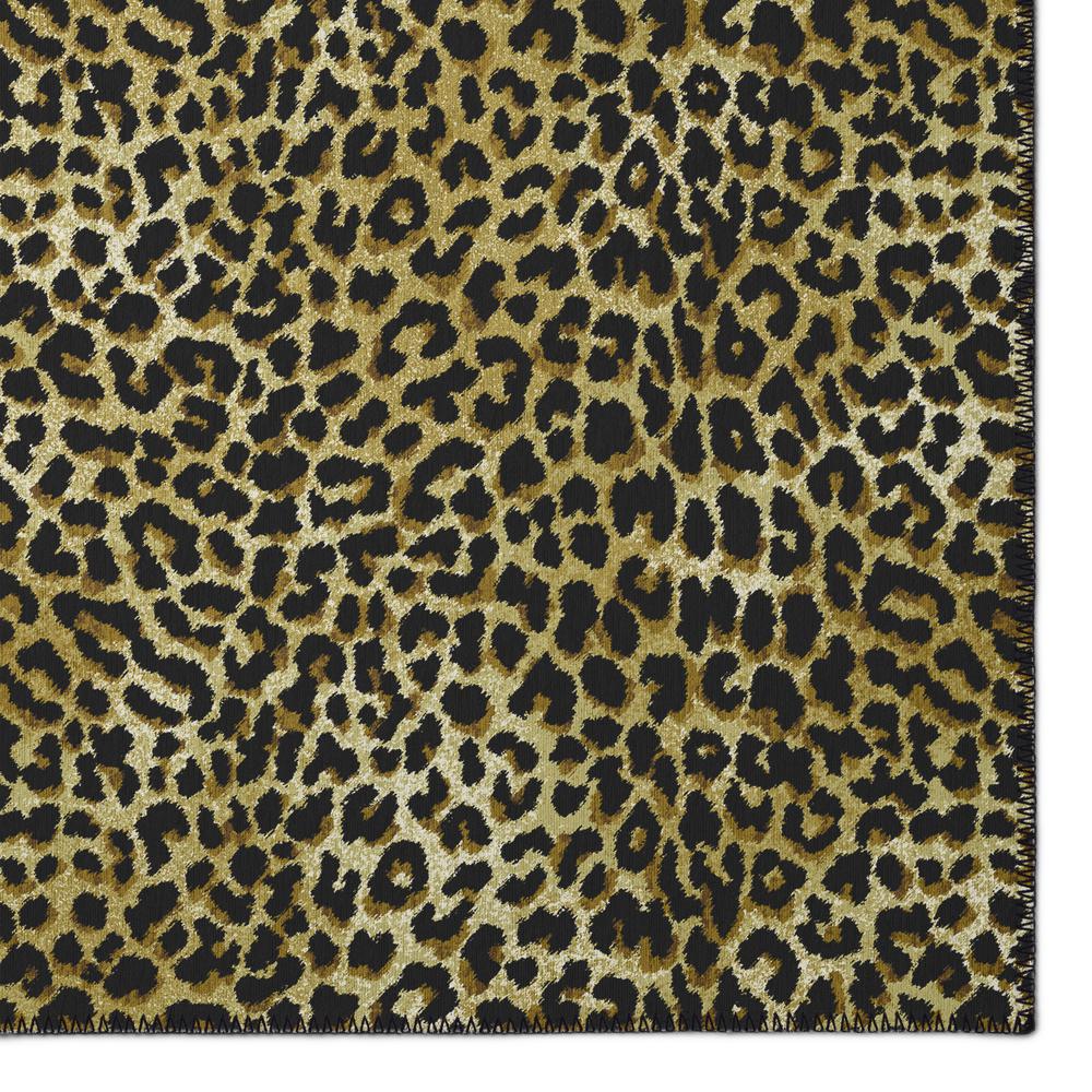 Indoor/Outdoor Mali ML2 Gold Washable 1'8" x 2'6" Rug. Picture 3