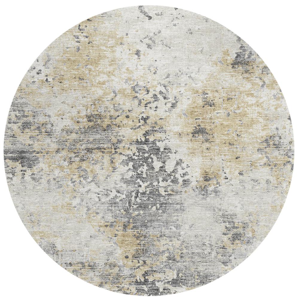 Indoor/Outdoor Accord AAC35 Moody Washable 8' x 8' Round Rug. Picture 1