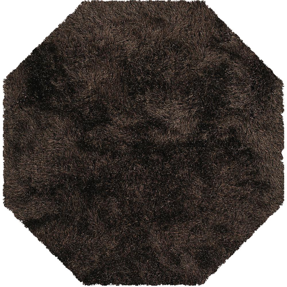Impact IA100 Chocolate 10' x 10' Octagon Rug. Picture 1