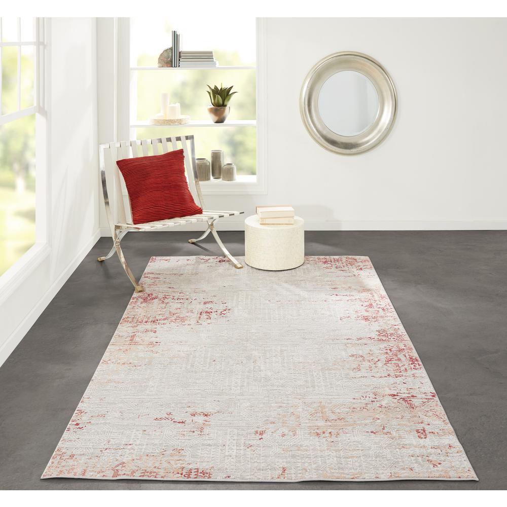 Genevieve Area RUG, Red 8'11" X 12'6". Picture 7
