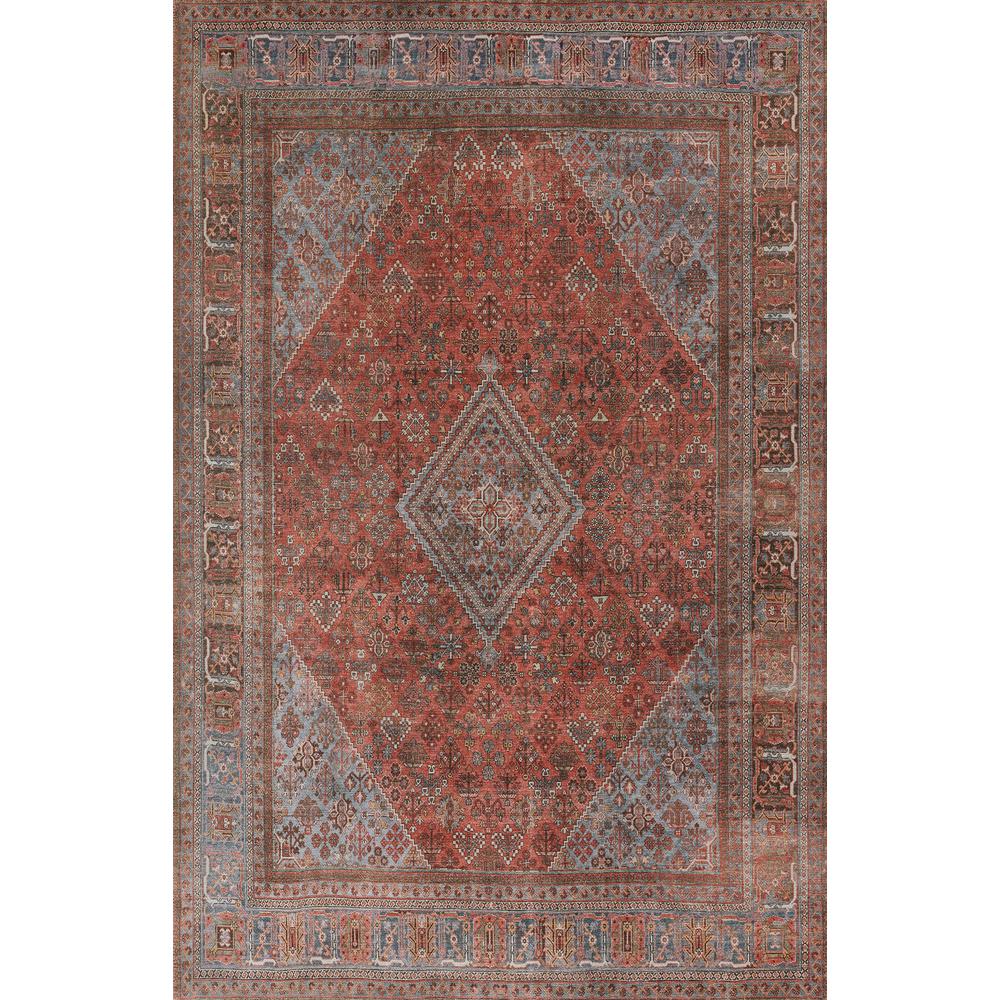 Traditional Rectangle Area Rug, Copper, 10' X 14'. Picture 1