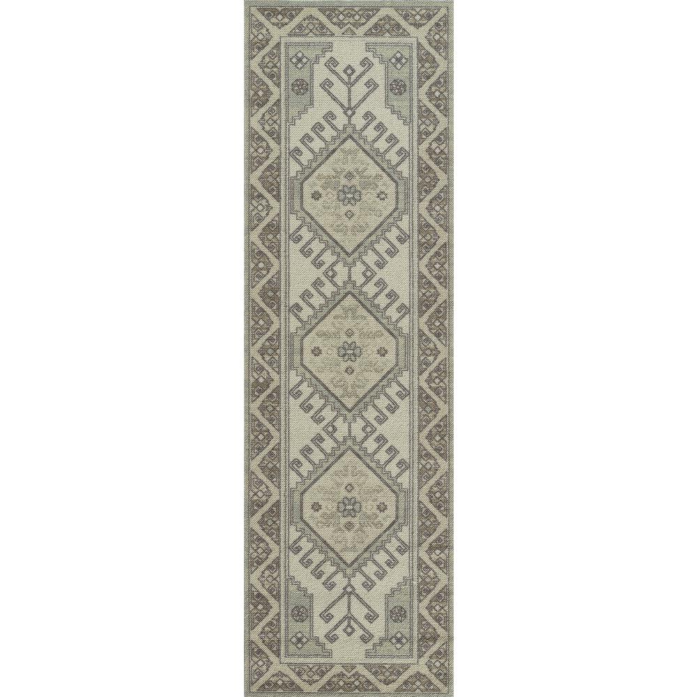 Traditional Runner Area Rug, Sage, 2'3" X 7'6" Runner. Picture 5