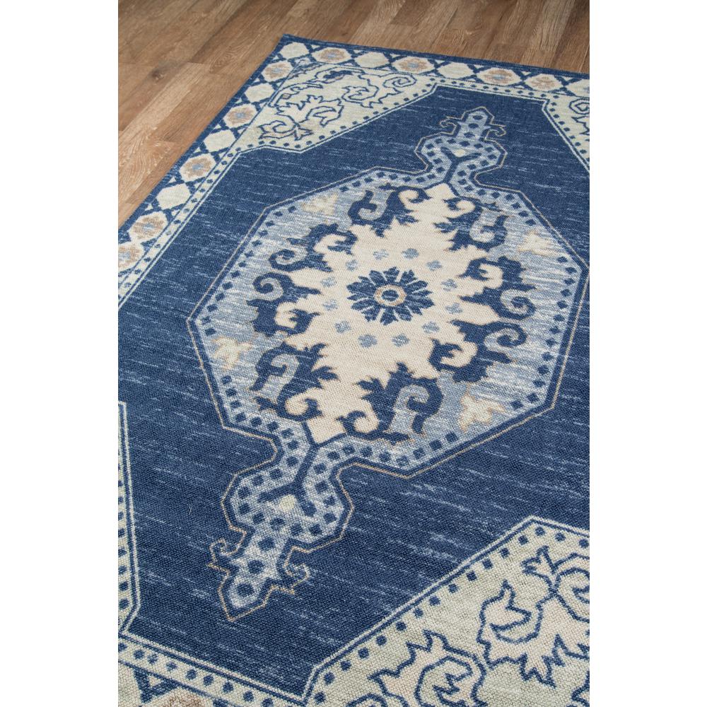 Traditional Runner Area Rug, Navy, 2'3" X 7'6" Runner. Picture 2