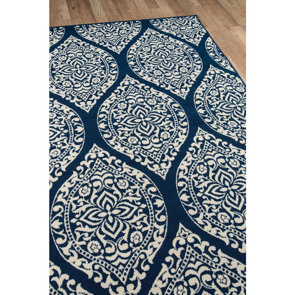 Contemporary Rectangle Area Rug, Navy, 2'3" X 4'6". Picture 2