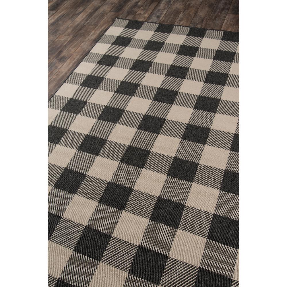Modern Rectangle Area Rug, Charcoal, 2'3" X 4'6". Picture 2