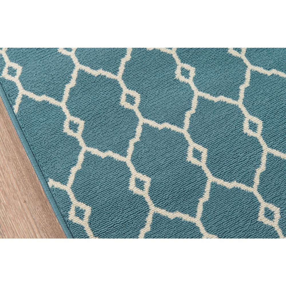 Contemporary Rectangle Area Rug, Blue, 2'3" X 4'6". Picture 3