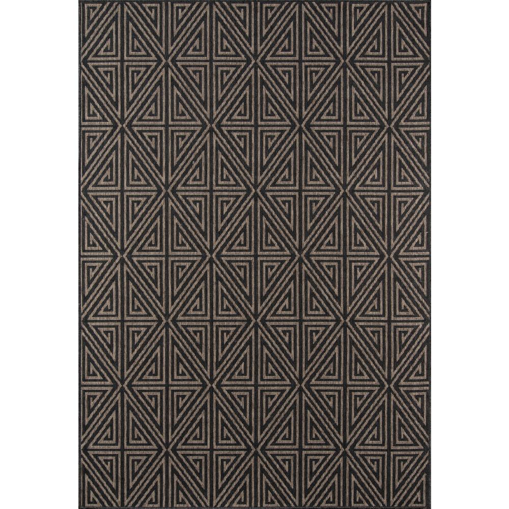 Contemporary Rectangle Area Rug, Charcoal, 2'3" X 4'6". Picture 1