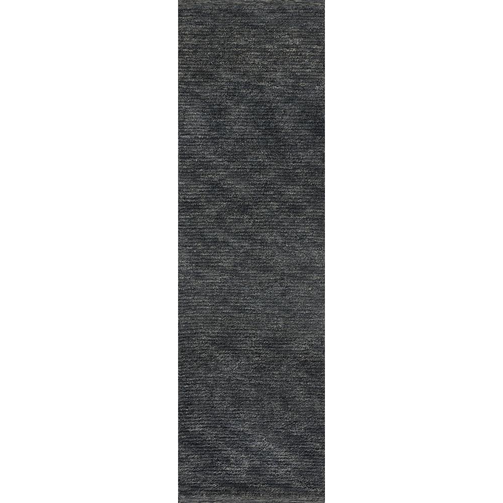 Transitional Runner Area Rug, Charcoal, 2'3" X 8' Runner. Picture 4