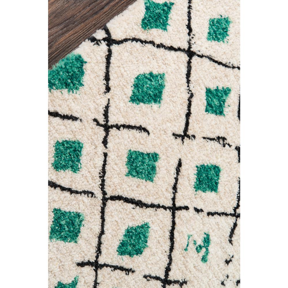 Modern Rectangle Area Rug, Green, 3'6" X 5'6". Picture 3