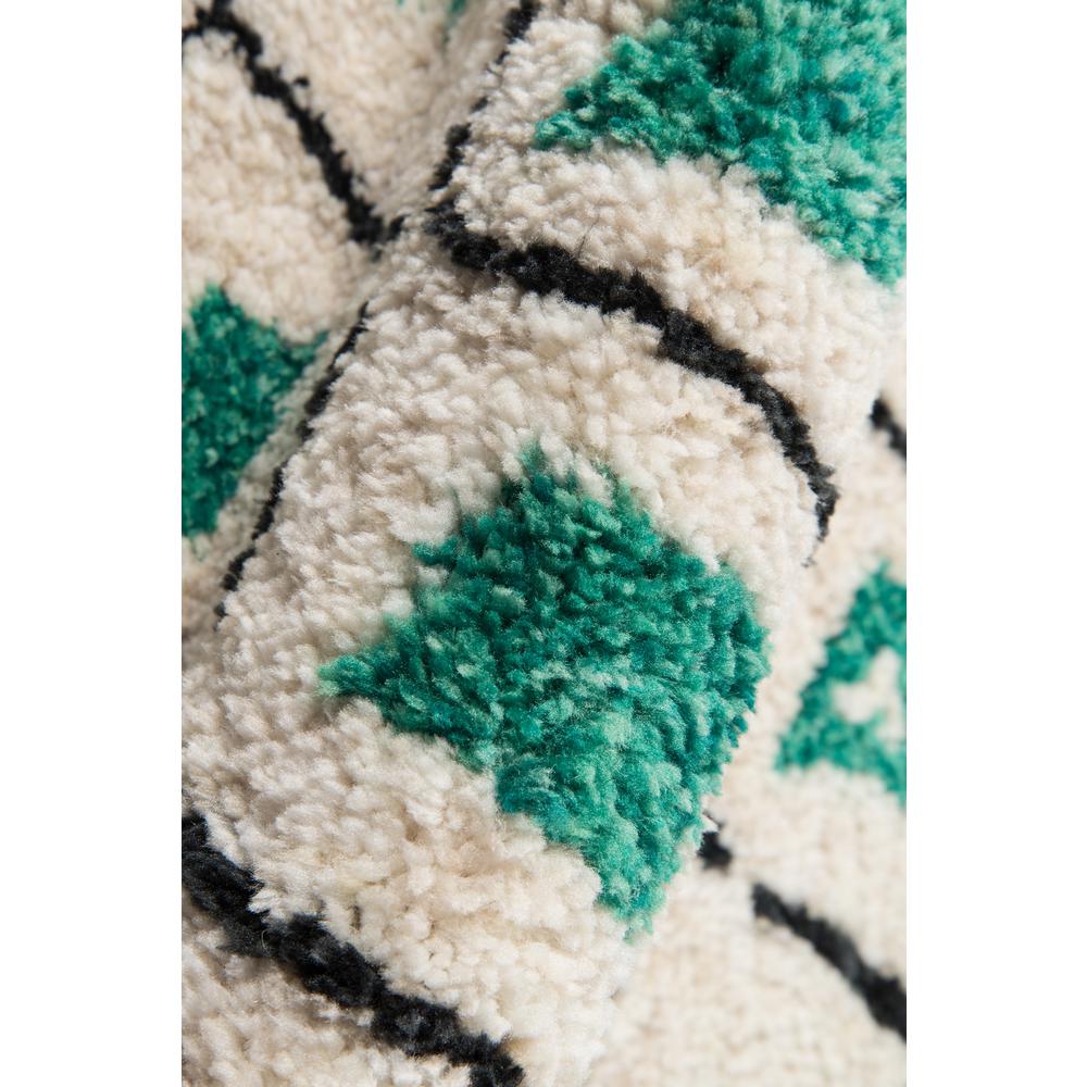 Modern Rectangle Area Rug, Green, 3'6" X 5'6". Picture 4