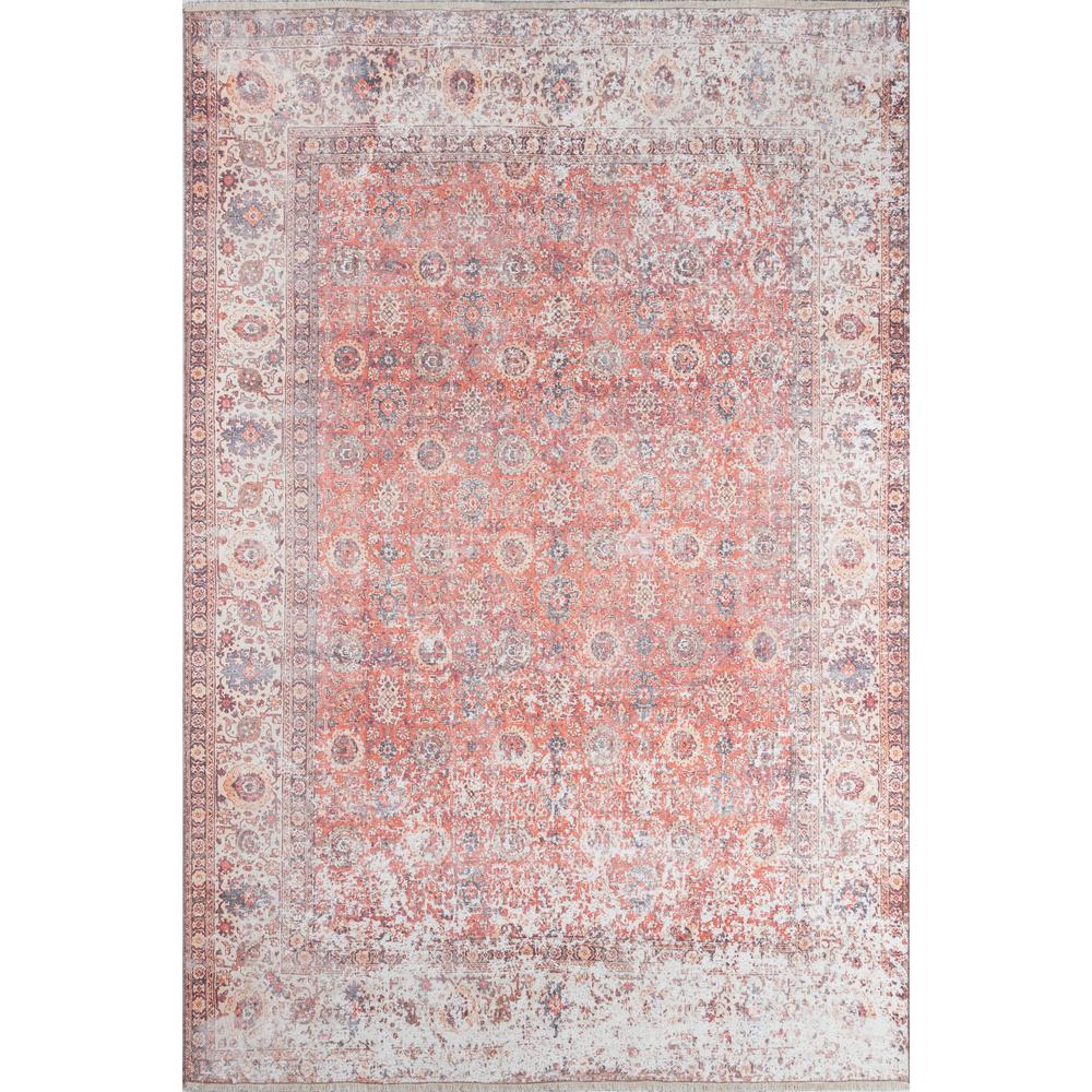 Traditional Runner Area Rug, Red, 2'3" X 7'6" Runner. Picture 1