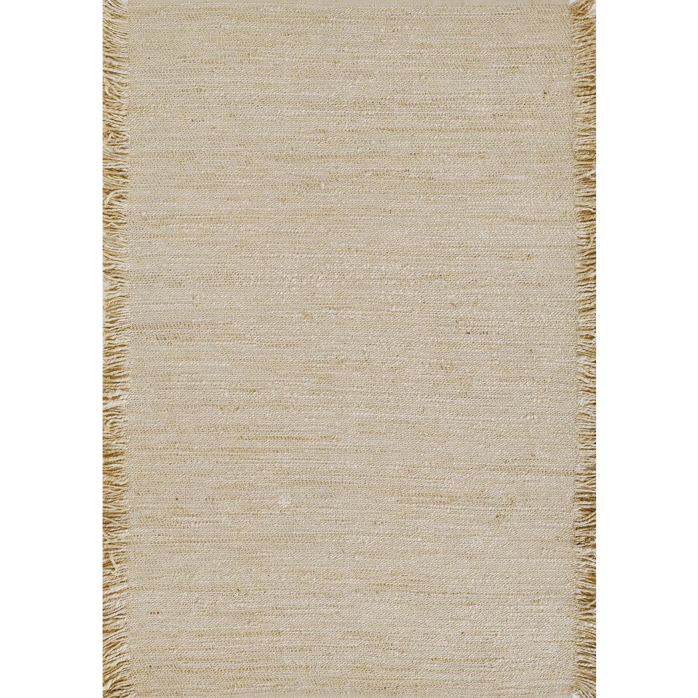 Contemporary Rectangle Area Rug, Ivory, 3' X 5'. Picture 1