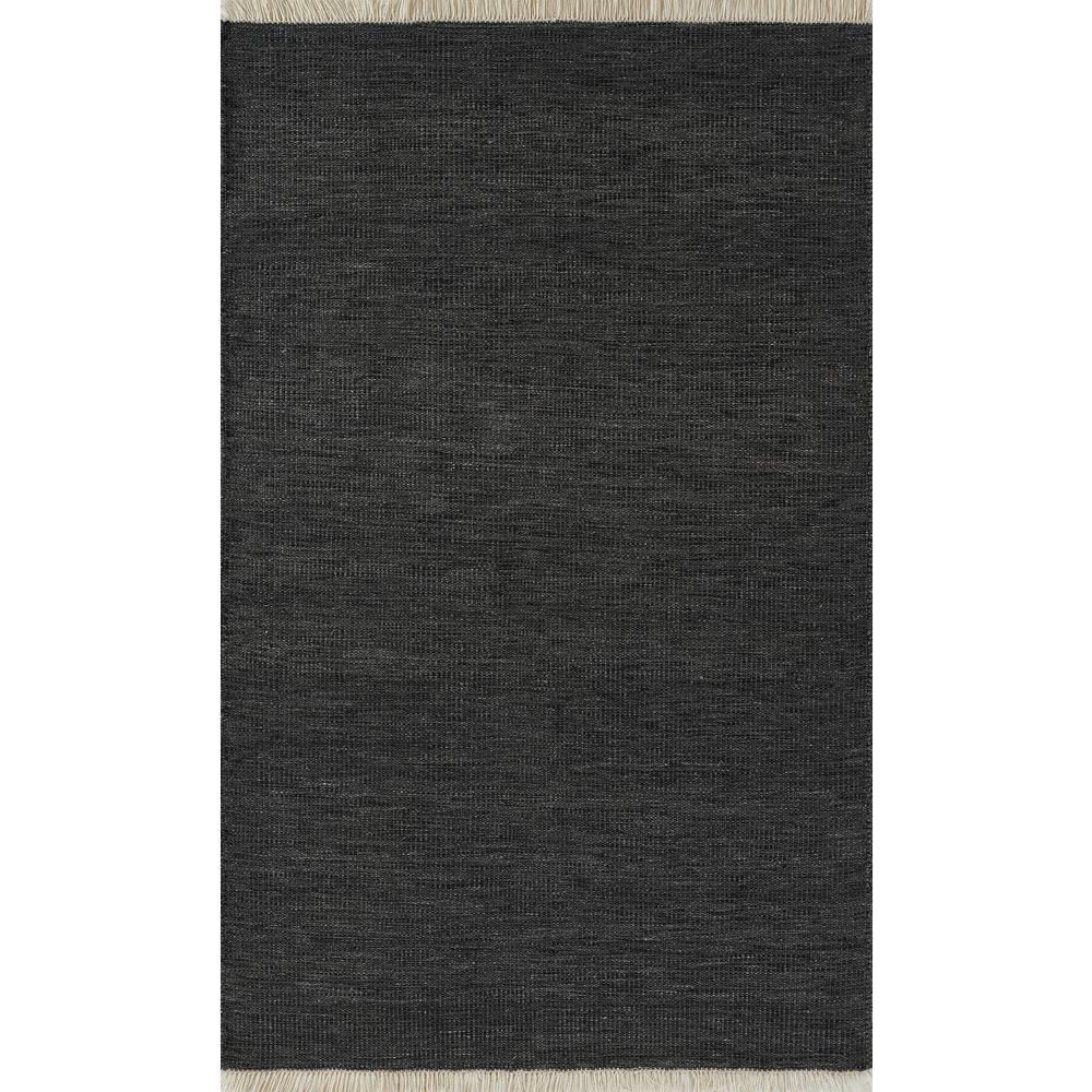 Contemporary Rectangle Area Rug, Charcoal, 10' X 14'. Picture 1