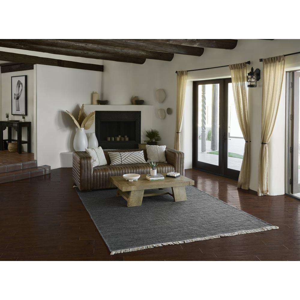Contemporary Rectangle Area Rug, Charcoal, 10' X 14'. Picture 11