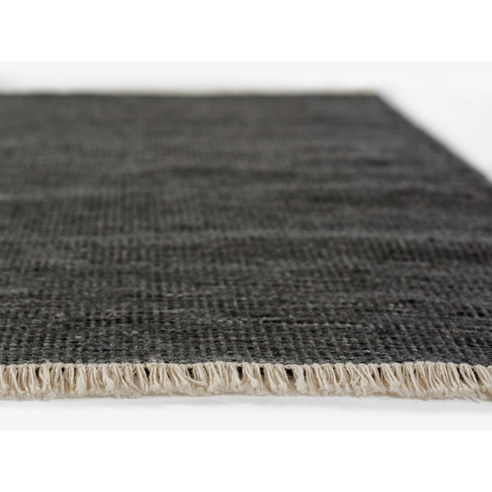 Contemporary Rectangle Area Rug, Charcoal, 10' X 14'. Picture 6