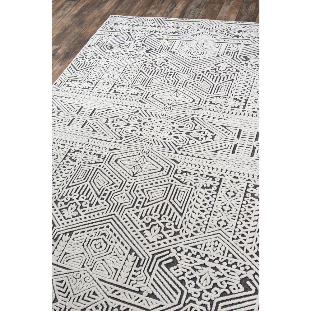Traditional Runner Area Rug, Charcoal, 2'3" X 7'6" Runner. Picture 2