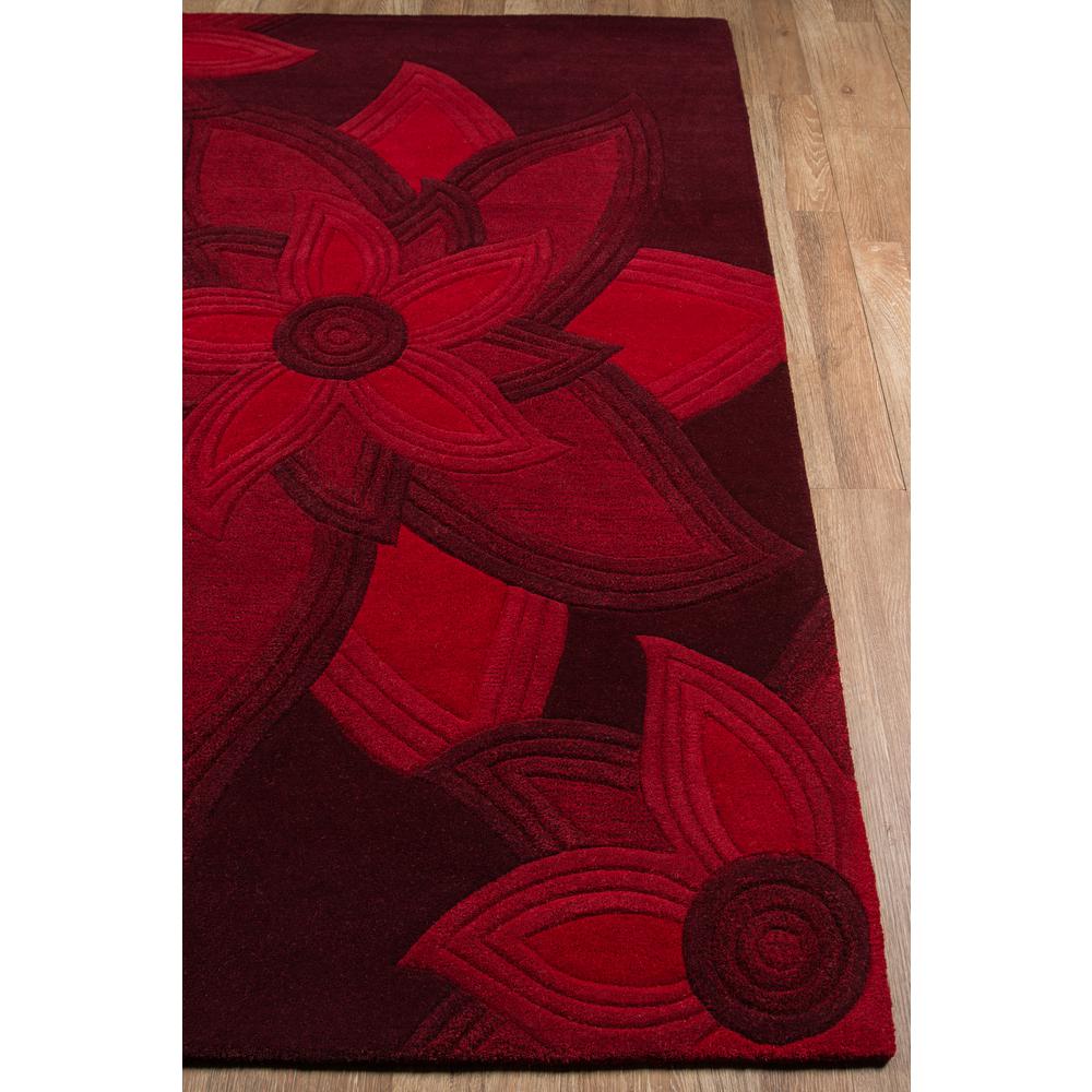 Transitional Rectangle Area Rug, Red, 3'6" X 5'6". Picture 2