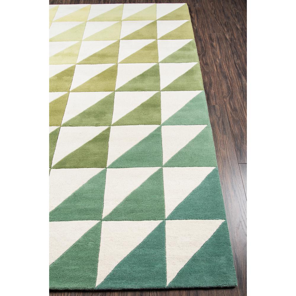 Modern Rectangle Area Rug, Lime, 3'6" X 5'6". Picture 2