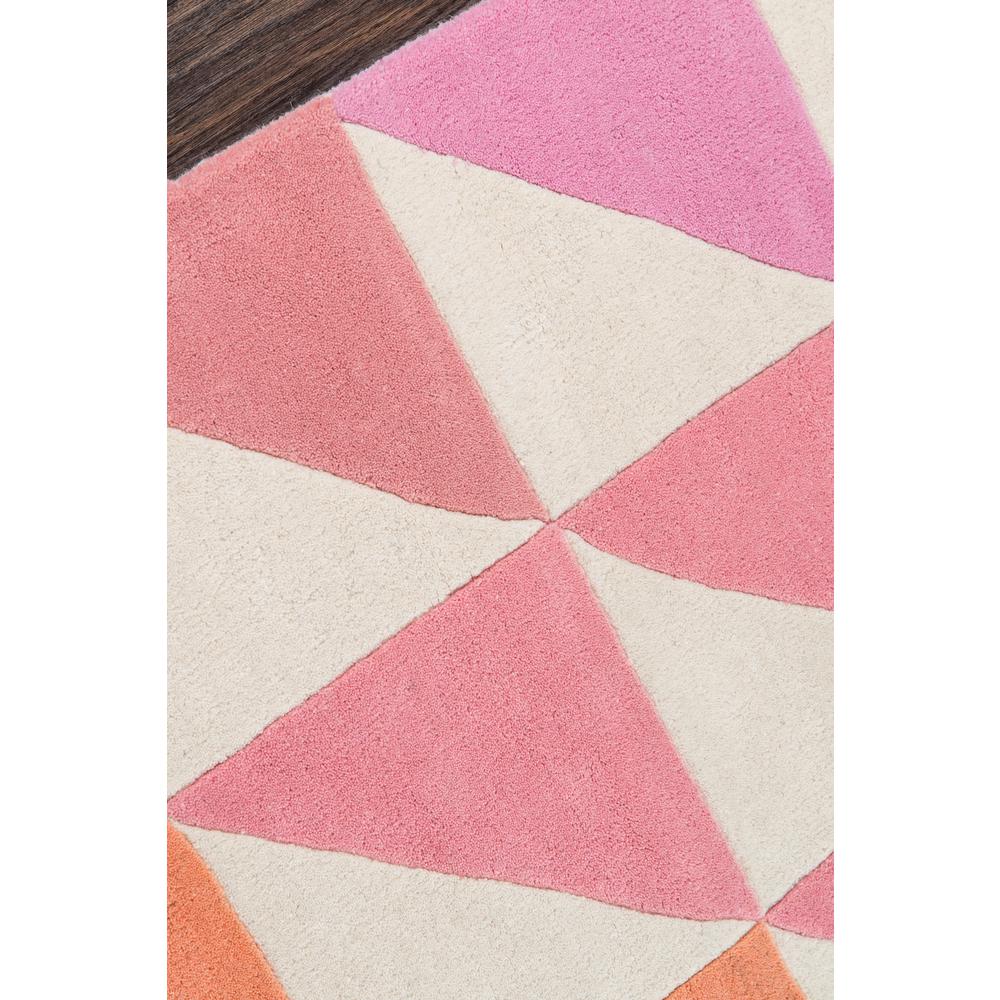 Modern Rectangle Area Rug, Pink, 3'6" X 5'6". Picture 3