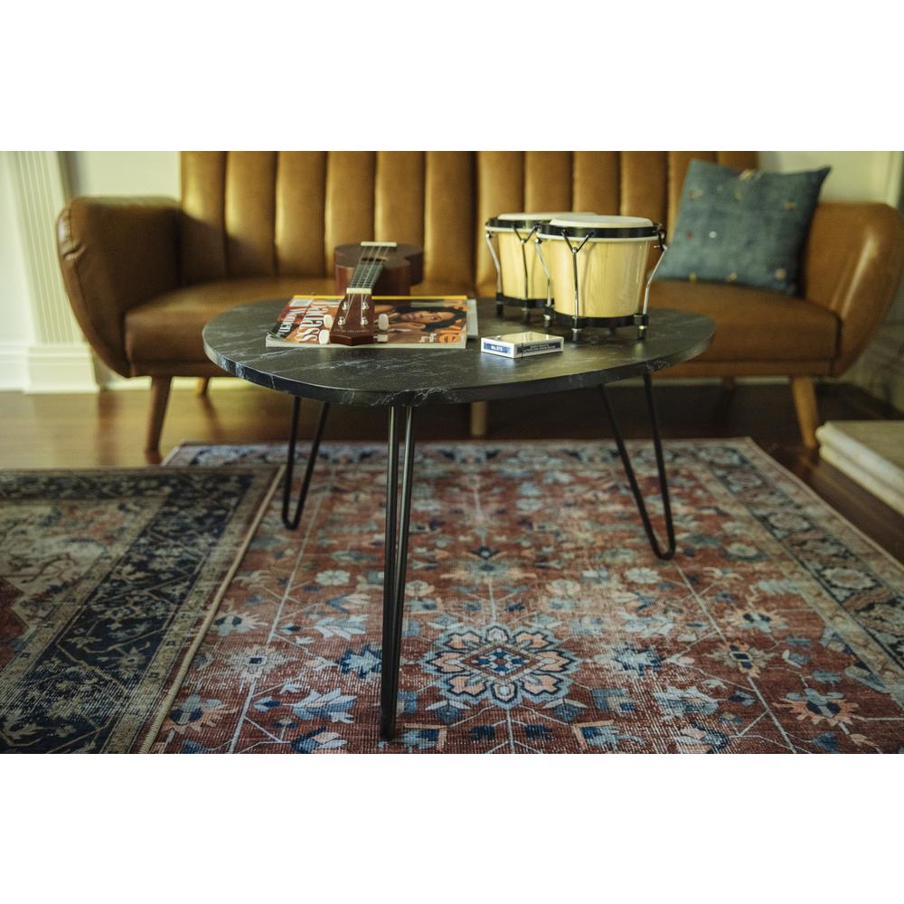 Transitional Rectangle Area Rug, Rust, 2' X 3'. Picture 12