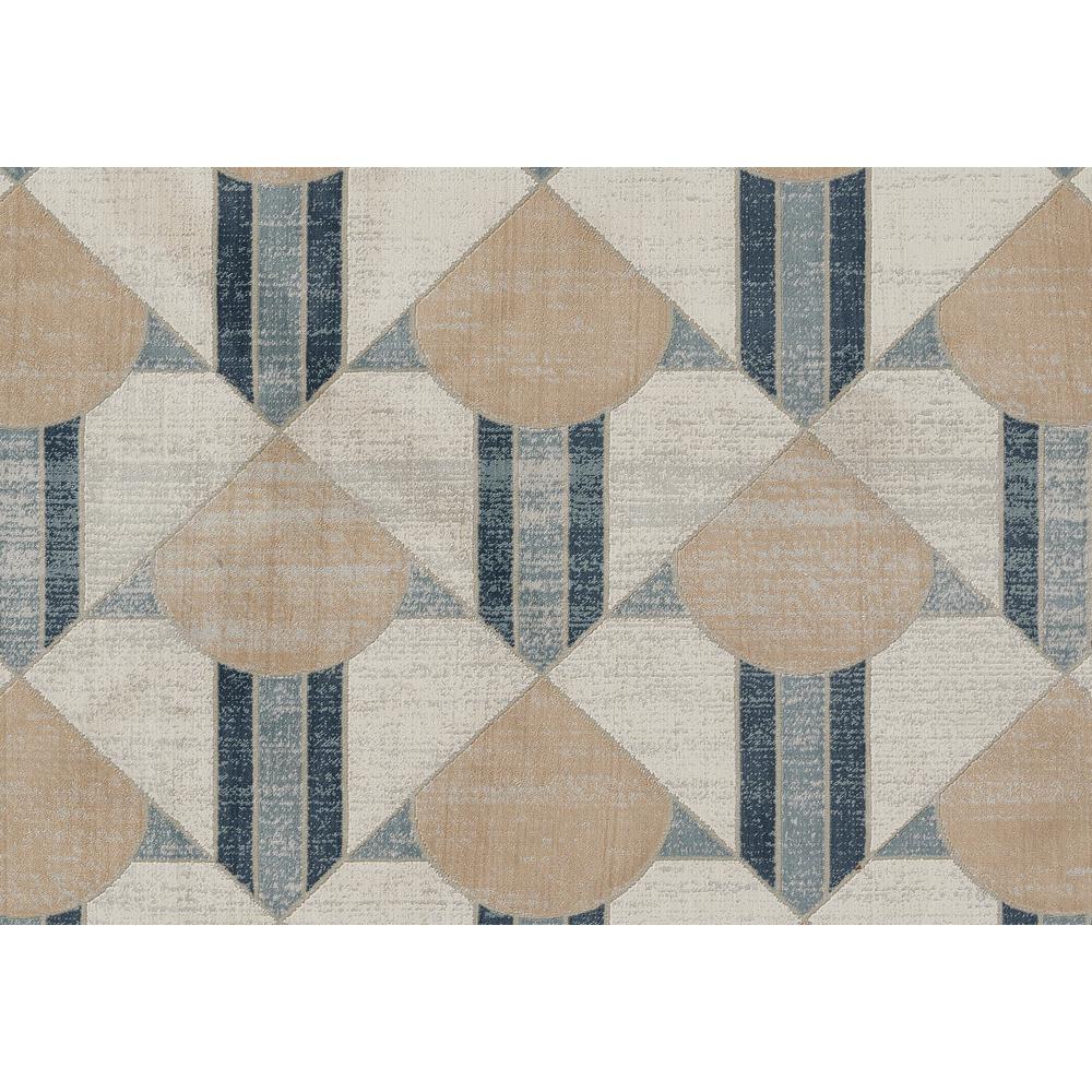 Contemporary Runner Area Rug, Blue, 2'2" X 7'7" Runner. Picture 6