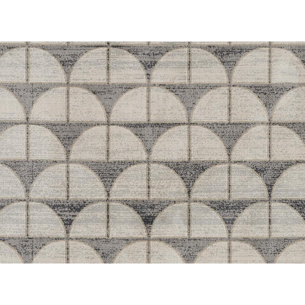 Contemporary Runner Area Rug, Charcoal, 2'2" X 7'7" Runner. Picture 6