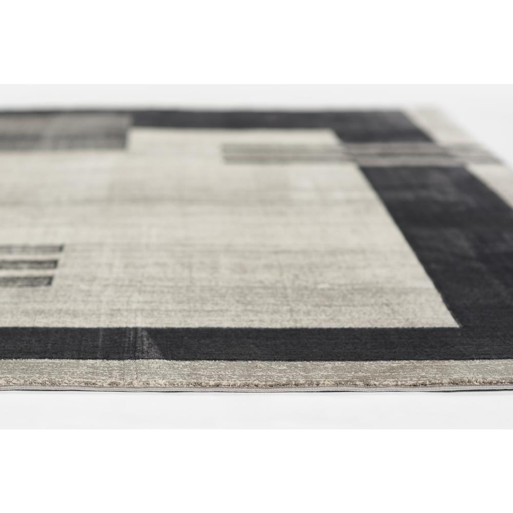 Contemporary Runner Area Rug, Charcoal, 2'2" X 7'7" Runner. Picture 4