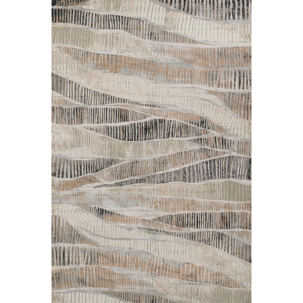 Contemporary Runner Area Rug, Grey, 2'2" X 7'7" Runner. Picture 1