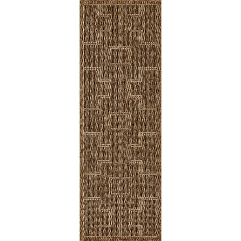 Transitional Runner Area Rug, Natural, 2'7" X 7'6" Runner. Picture 5
