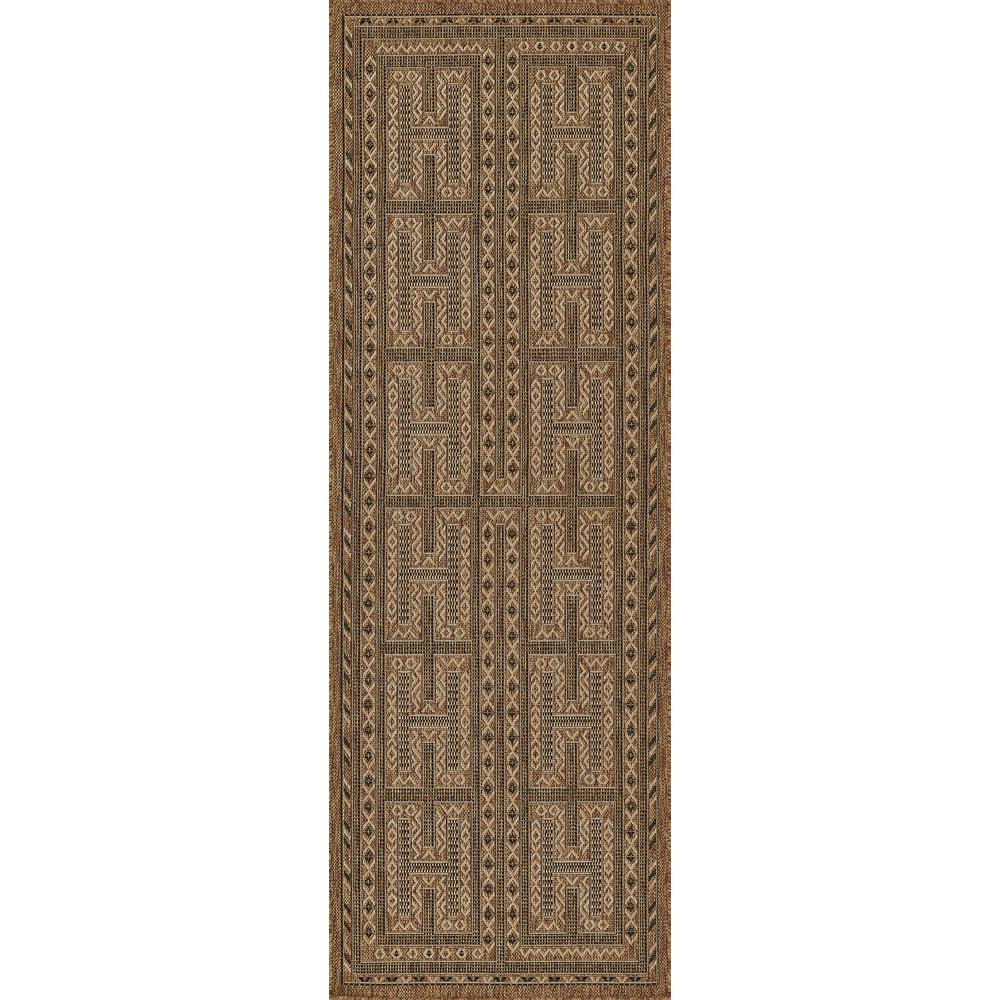 Transitional Runner Area Rug, Natural, 2'7" X 7'6" Runner. Picture 5