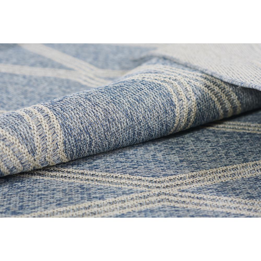 Transitional Runner Area Rug, Blue, 2'7" X 7'6" Runner. Picture 4
