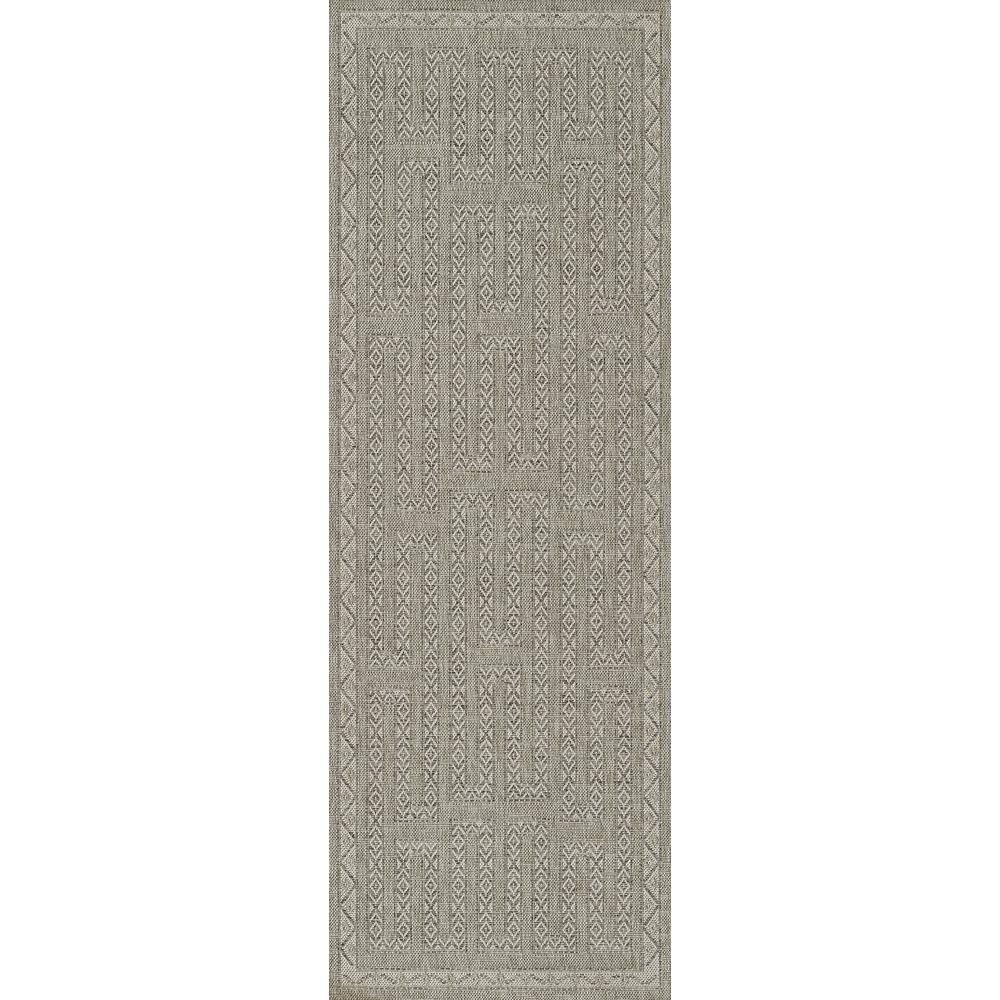 Transitional Runner Area Rug, Grey, 2'7" X 7'6" Runner. Picture 5