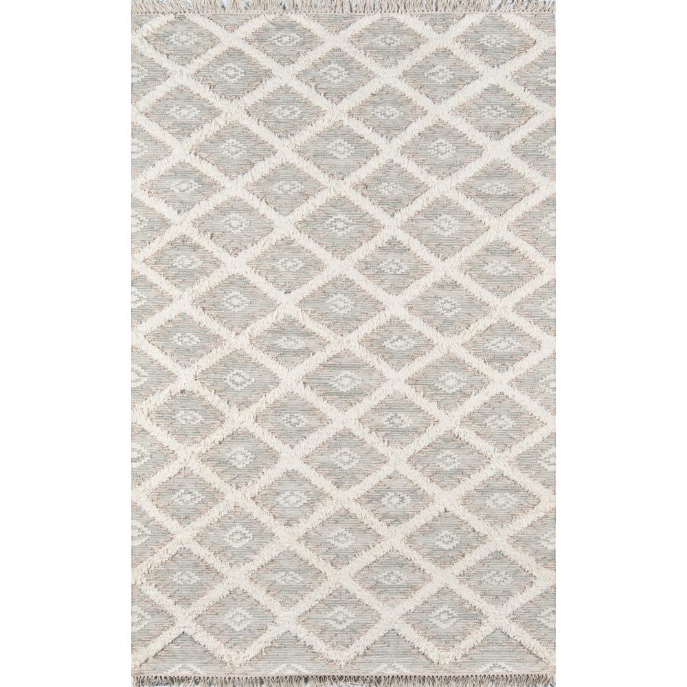 Contemporary Runner Area Rug, Grey, 2'3" X 7'10" Runner. Picture 1