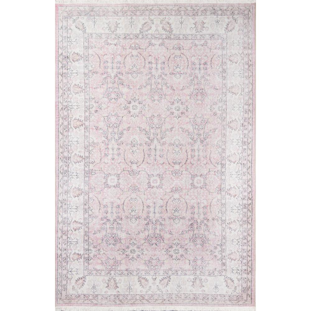 Traditional Runner Area Rug, Pink, 2'6" X 8' Runner. Picture 1