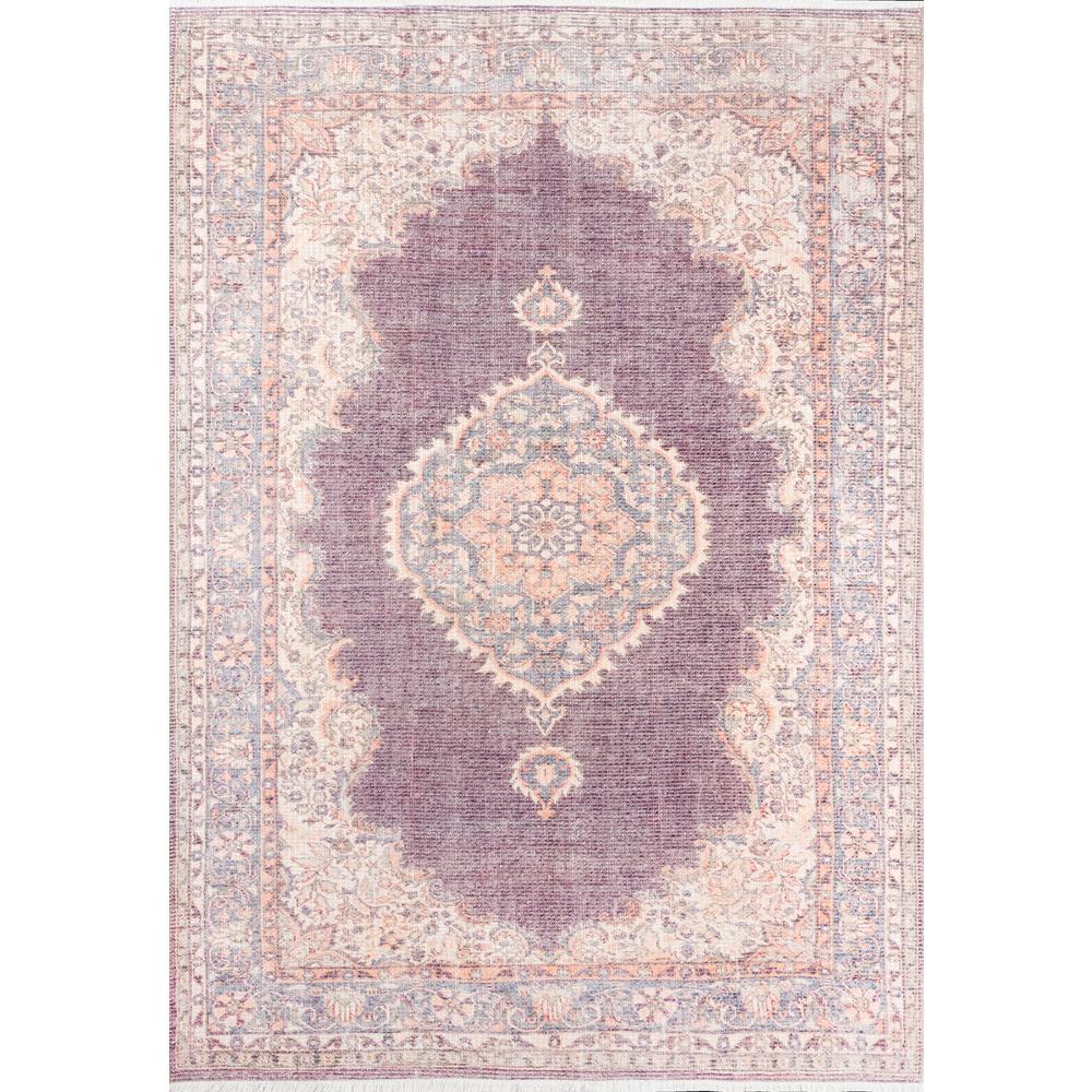 Traditional Runner Area Rug, Plum, 2'6" X 8' Runner. Picture 1