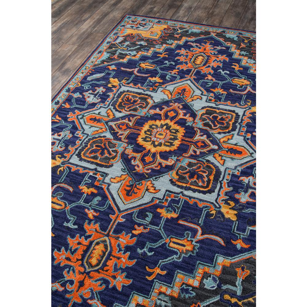 Traditional Runner Area Rug, Navy, 2'3" X 7'10" Runner. Picture 2