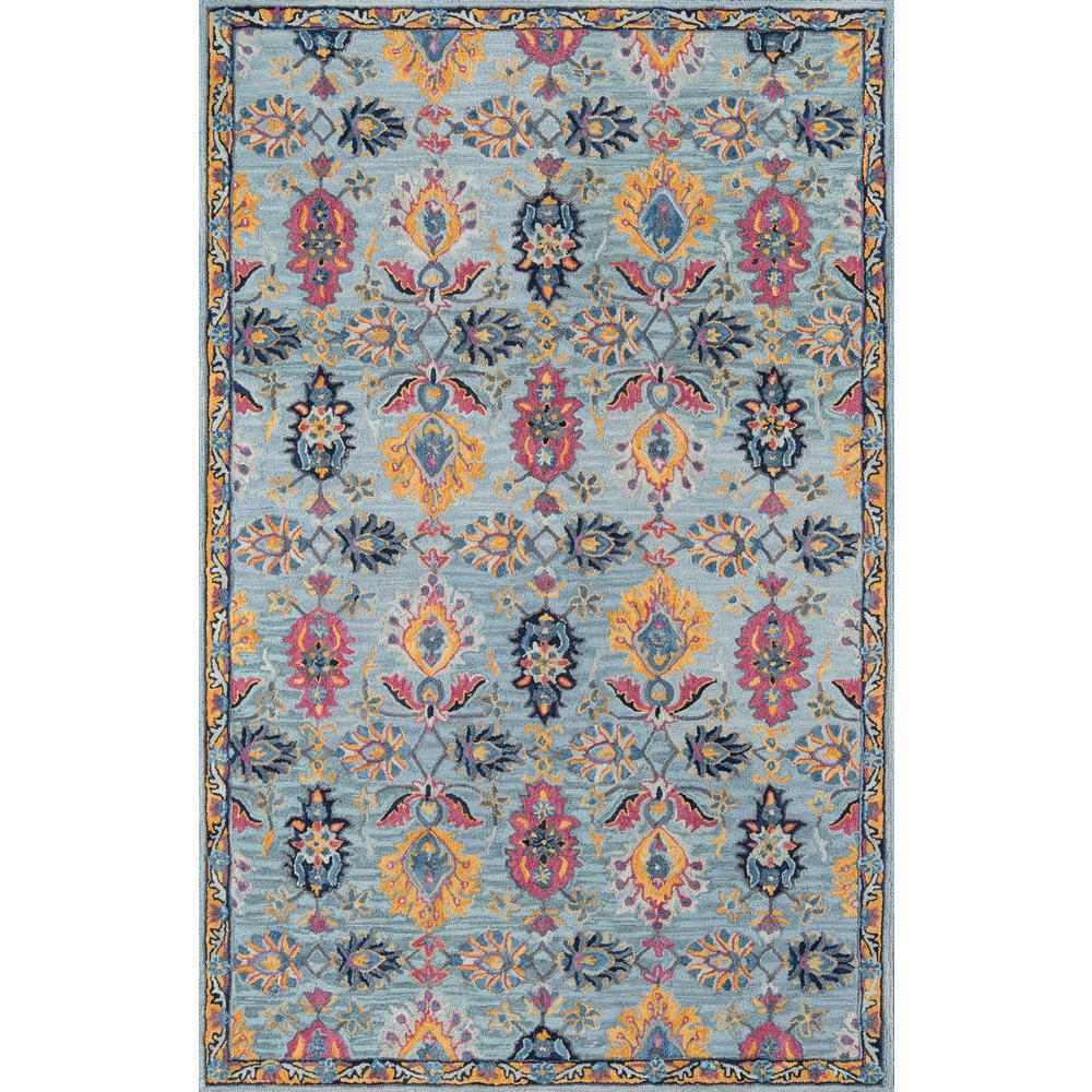 Ibiza Area Rug, Blue, 2'3" X 7'10" Runner. The main picture.