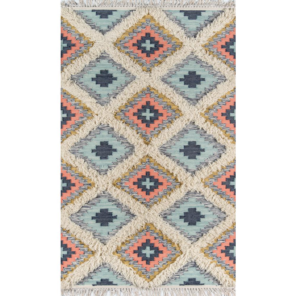 Contemporary Runner Area Rug, Multi, 2'3" X 7'10" Runner. Picture 1