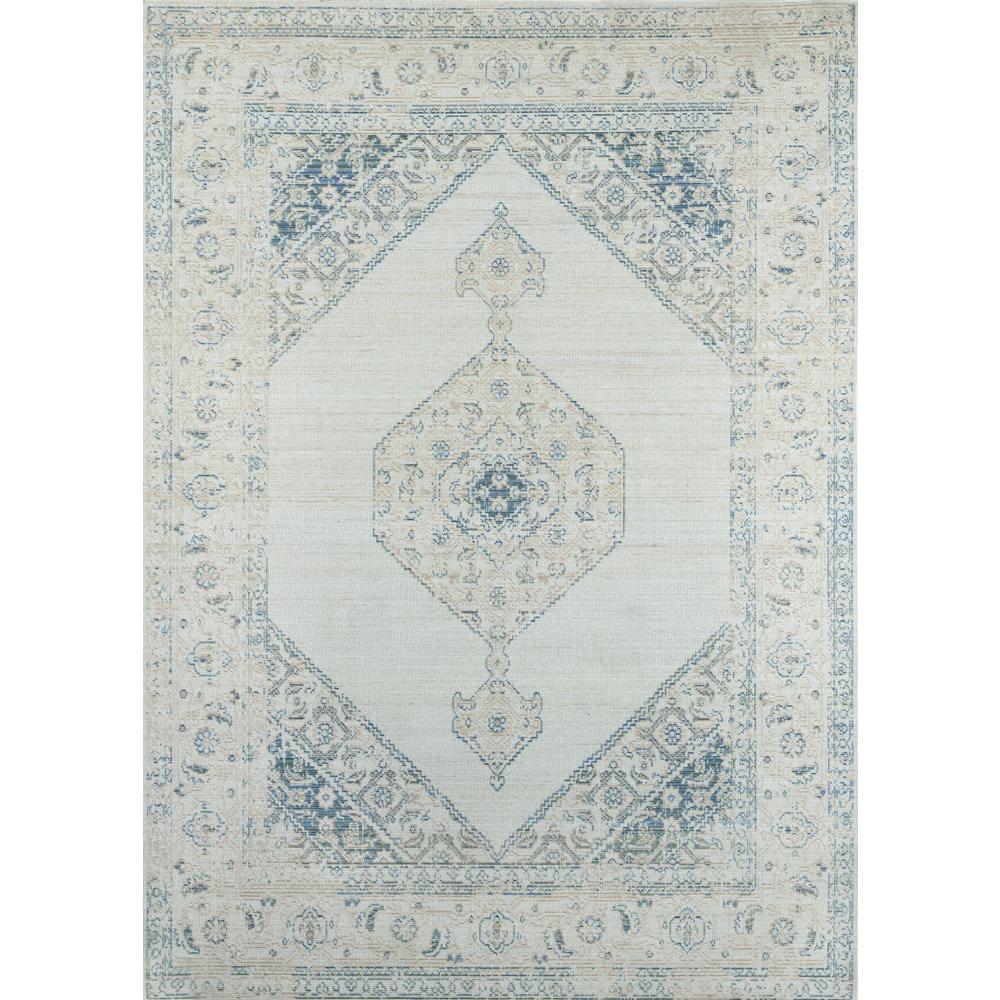 Traditional Runner Area Rug, Blue, 2'3" X 8' Runner. Picture 6