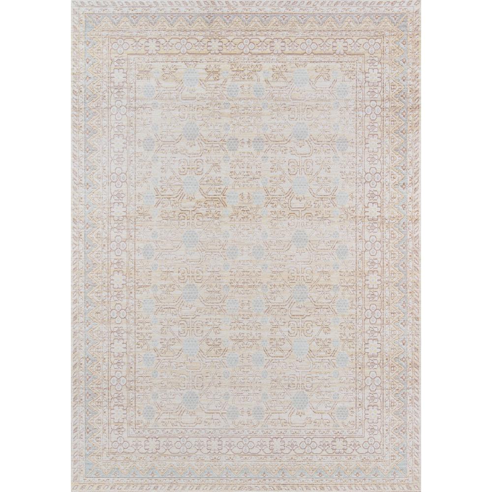 Isabella Area Rug, Blue, 2'7" X 8' Runner. The main picture.
