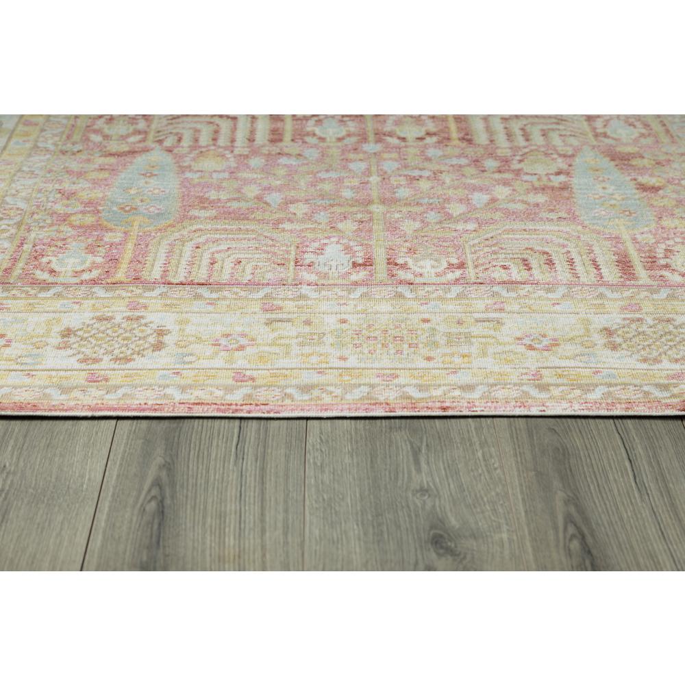 Traditional Runner Area Rug, Pink, 2'3" X 8' Runner. Picture 4