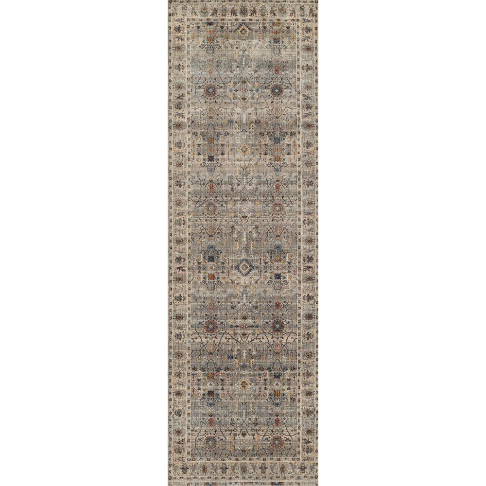Traditional Runner Area Rug, Grey, 2'6" X 8' Runner. Picture 5