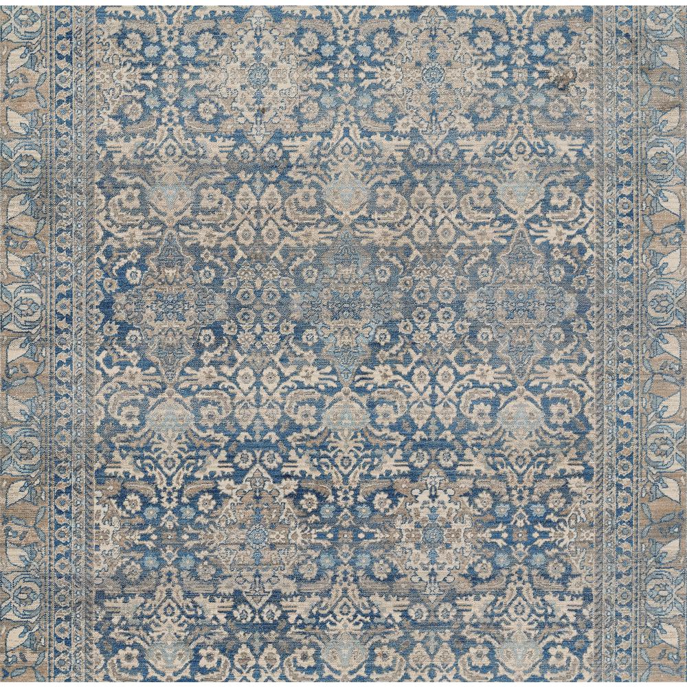 Traditional Runner Area Rug, Blue, 2'6" X 8' Runner. Picture 7