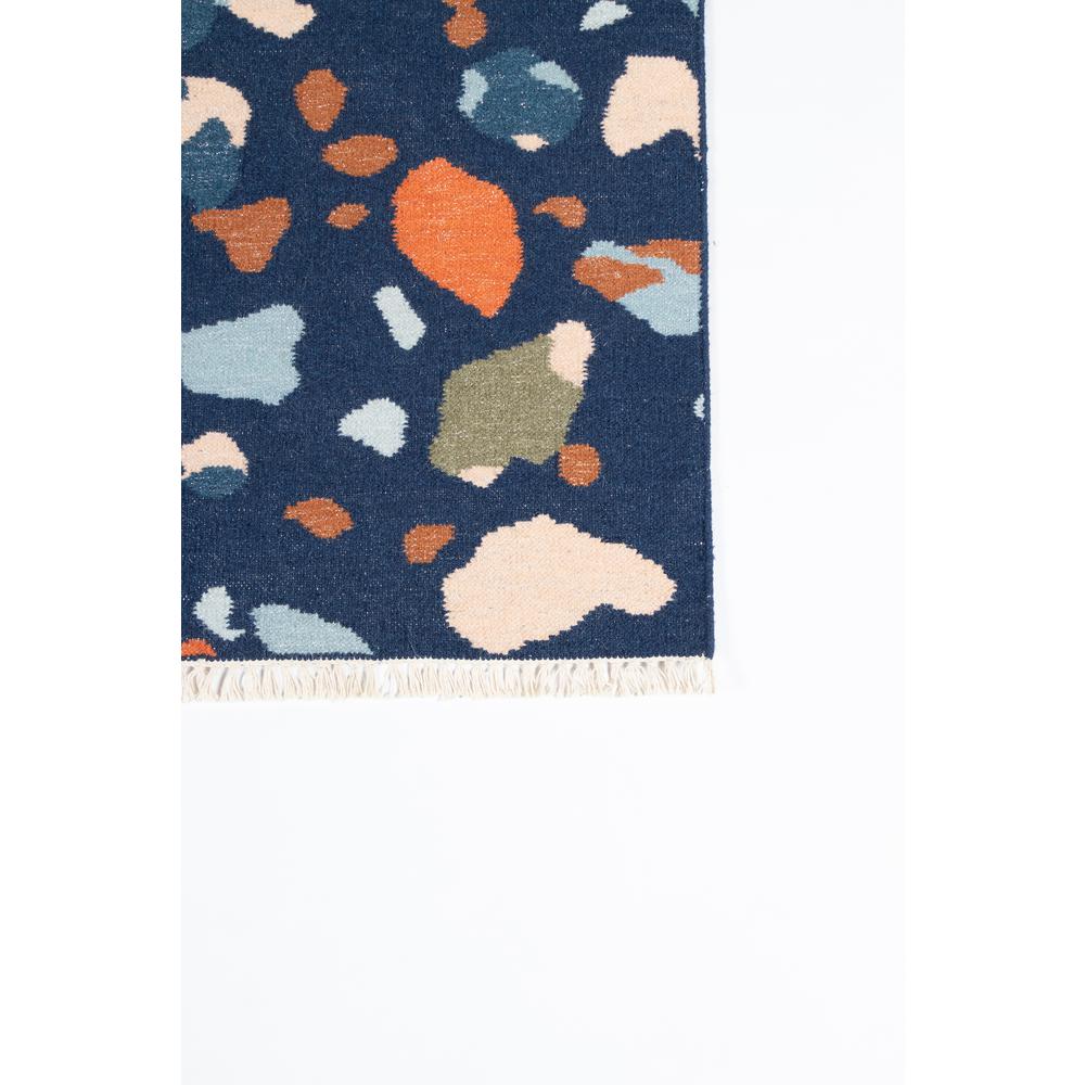 Contemporary Runner Area Rug, Navy, 2'3" X 8' Runner. Picture 2
