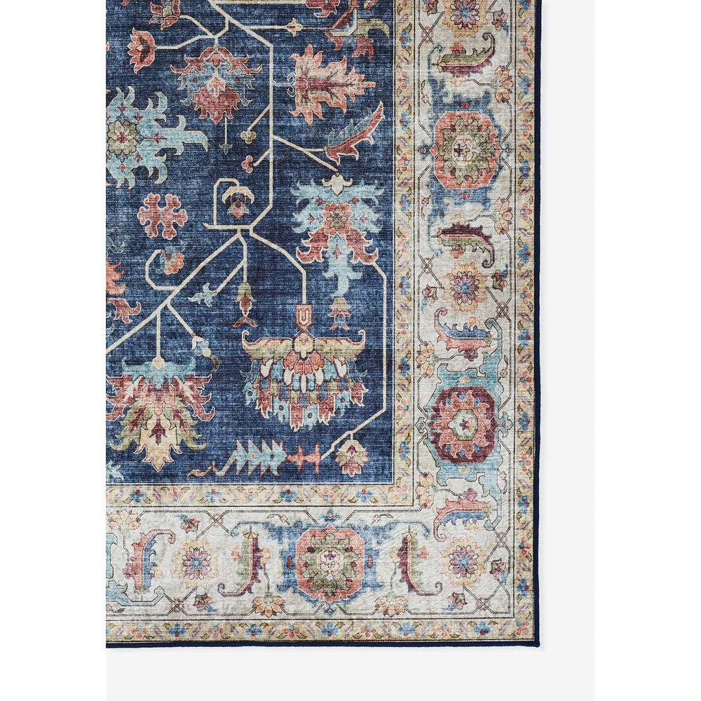 Traditional Runner Area Rug, Navy, 2'3" X 8' Runner. Picture 2