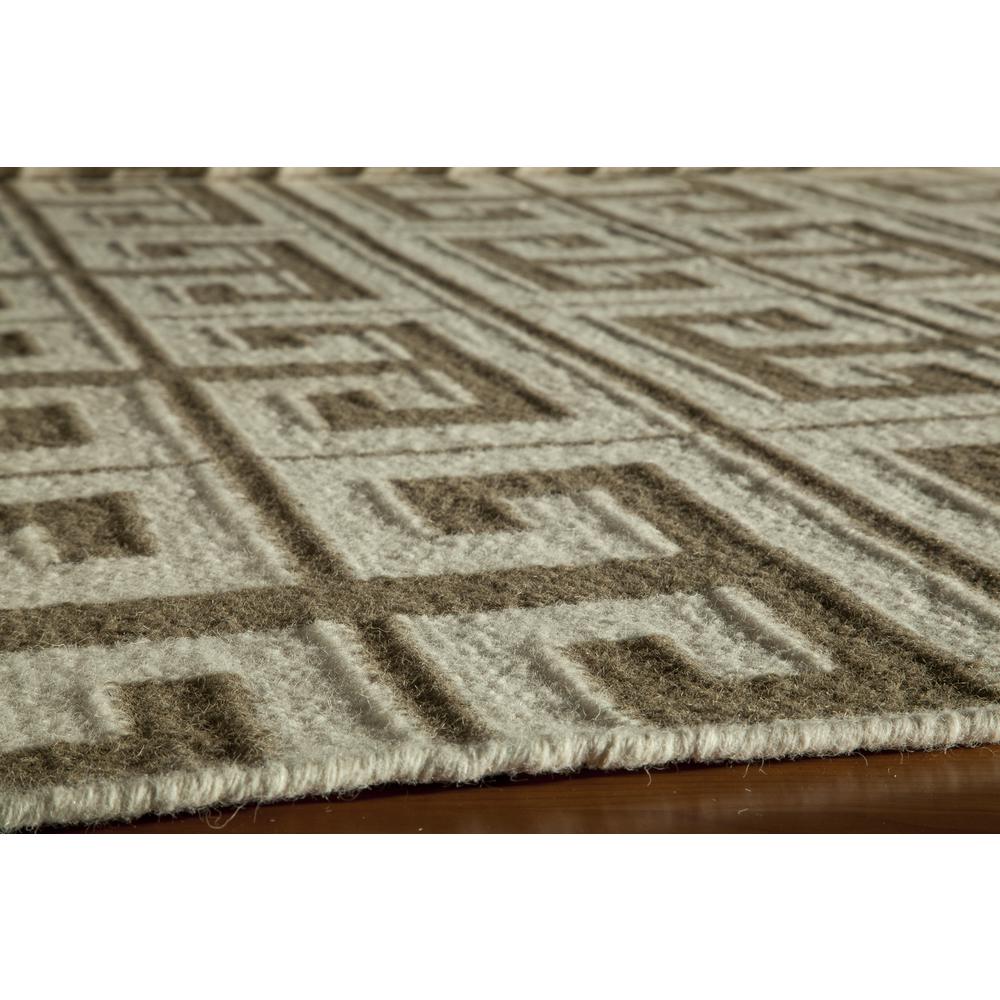 Contemporary Runner Area Rug, Taupe, 2'3" X 8' Runner. Picture 2
